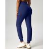 IUGA Water Resistant Fleece Lined Joggers High Waist Cargo Sweatpants for Women Thermal Running Hiking Pants with Pockets(Blue)