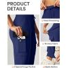 IUGA Water Resistant Fleece Lined Joggers High Waist Cargo Sweatpants for Women Thermal Running Hiking Pants with Pockets(Blue)