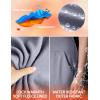 IUGA Water Resistant Fleece Lined Joggers High Waist Cargo Sweatpants for Women Thermal Running Hiking Pants with Pockets(Grey)