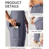 IUGA Water Resistant Fleece Lined Joggers High Waist Cargo Sweatpants for Women Thermal Running Hiking Pants with Pockets(Grey)