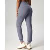 IUGA Water Resistant Fleece Lined Joggers High Waist Cargo Sweatpants for Women Thermal Running Hiking Pants with Pockets(Grey)