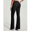 IUGA Womens Dress Pants Stretchy Work Pants Slacks Women Business Casual Bootcut High Waisted Pull On Trousers with Pockets(Black)