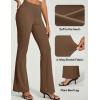 IUGA Womens Dress Pants Stretchy Work Pants Slacks Women Business Casual Bootcut High Waisted Pull On Trousers with Pockets(Caramel)