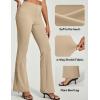 IUGA Womens Dress Pants Stretchy Work Pants Slacks Women Business Casual Bootcut High Waisted Pull On Trousers with Pockets(Khaki)