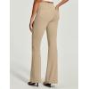 IUGA Womens Dress Pants Stretchy Work Pants Slacks Women Business Casual Bootcut High Waisted Pull On Trousers with Pockets(Khaki)