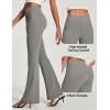 IUGA Womens Dress Pants Stretchy Work Pants Slacks Women Business Casual Bootcut High Waisted Pull On Trousers with Pockets(Moonlight Gray)