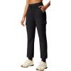 IUGA Water Resistant Fleece Lined Joggers High Waist Cargo Sweatpants for Women Thermal Running Hiking Pants with Pockets(Black)