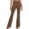 IUGA Womens Dress Pants Stretchy Work Pants Slacks Women Business Casual Bootcut High Waisted Pull On Trousers with Pockets(Caramel)
