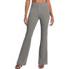 IUGA Womens Dress Pants Stretchy Work Pants Slacks Women Business Casual Bootcut High Waisted Pull On Trousers with Pockets(Moonlight Gray)