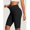 IUGA Biker Shorts for Women High Waist – 8″ Workout Shorts with Inner Pocket Yoga Spandex Gym Running Shorts(Black)