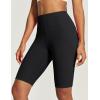 IUGA Biker Shorts for Women High Waist – 8″ Workout Shorts with Inner Pocket Yoga Spandex Gym Running Shorts(Black)