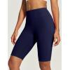 IUGA Biker Shorts for Women High Waist – 8″ Workout Shorts with Inner Pocket Yoga Spandex Gym Running Shorts(Dark Blue)