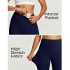 IUGA Biker Shorts for Women High Waist – 8″ Workout Shorts with Inner Pocket Yoga Spandex Gym Running Shorts(Dark Blue)
