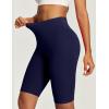 IUGA Biker Shorts for Women High Waist – 8″ Workout Shorts with Inner Pocket Yoga Spandex Gym Running Shorts(Dark Blue)