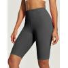 IUGA Biker Shorts for Women High Waist – 8″ Workout Shorts with Inner Pocket Yoga Spandex Gym Running Shorts(Gray)