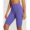 IUGA Biker Shorts for Women High Waist – 8″ Workout Shorts with Inner Pocket Yoga Spandex Gym Running Shorts(Lavender)
