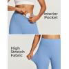 IUGA Biker Shorts for Women High Waist – 8″ Workout Shorts with Inner Pocket Yoga Spandex Gym Running Shorts(Sky)
