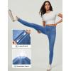 IUGA Stretchy Skinny Jeans for Women High Waist Pull on Jeggings Sweatpant Jeans Tummy Control Jean Leggings with Pockets(Baby Blue)