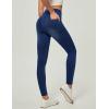 IUGA Stretchy Skinny Jeans for Women High Waist Pull on Jeggings Sweatpant Jeans Tummy Control Jean Leggings with Pockets(Dark Blue)
