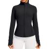 IUGA Women’s Workout Jacket & Tummy Control Leggings Set – BBL Fit, All-Day Comfort (Black, L)