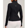 IUGA Women’s Workout Jacket & Tummy Control Leggings Set – BBL Fit, All-Day Comfort (Black, L)