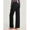 IUGA Yoga Pants Women Wide Leg Pants with Pockets High Waist Stretch Tummy Control Dress Casual Sweatpants(Black)