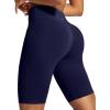 IUGA Biker Shorts for Women High Waist – 8″ Workout Shorts with Inner Pocket Yoga Spandex Gym Running Shorts(Dark Blue)