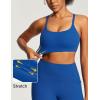 IUGA Sports Bras for Women Large Bust Sports Bras with Molded Cups Wireless Push Up High Impact Workout Yoga Gym Top(Dynamic Blue)