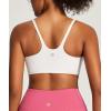 IUGA Sports Bras for Women Large Bust Sports Bras with Molded Cups Wireless Push Up High Impact Workout Yoga Gym Top(White)