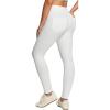IUGA Stretchy Jeans for Women High Waist Jeggings Tummy Control Skinny Jeans Pull on Leggings with Pockets Trendy Casual(White)