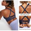 IUGA High Impact Sports Bras for Women High Support Criss-Cross Back Strappy Sports Bra Padded Twisted Yoga Workout Bras