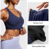 IUGA High Impact Sports Bras for Women High Support Criss-Cross Back Strappy Sports Bra Padded Twisted Yoga Workout Bras