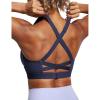 IUGA High Impact Sports Bras for Women High Support Criss-Cross Back Strappy Sports Bra Padded Twisted Yoga Workout Bras