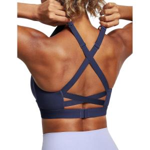 IUGA High Impact Sports Bras for Women High Support Criss-Cross Back Strappy Sports Bra Padded Twisted Yoga Workout Bras