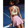 IUGA Athletic Skorts for Women Tennis Skirt with Pockets Cross Waist Athletic Skirt for Golf Pickleball