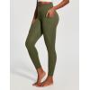 IUGA Scrunch Butt Lifting Leggings for Women Workout Tummy Control No Front Seam Compression Leggings with Pockets Yoga Pants(Grass Grey Green)