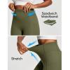 IUGA Scrunch Butt Lifting Leggings for Women Workout Tummy Control No Front Seam Compression Leggings with Pockets Yoga Pants(Grass Grey Green)