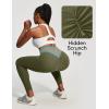 IUGA Scrunch Butt Lifting Leggings for Women Workout Tummy Control No Front Seam Compression Leggings with Pockets Yoga Pants(Grass Grey Green)