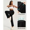 IUGA Straight Leg Jeans for Women Stretchy Pull On Sweatpant Jeans Women High Waisted Bootcut Jean Trendy Denim Pants(Black)