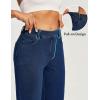 IUGA Straight Leg Jeans for Women Stretchy Pull On Sweatpant Jeans Women High Waisted Bootcut Jean Trendy Denim Pants(Dark Blue)