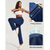 IUGA Straight Leg Jeans for Women Stretchy Pull On Sweatpant Jeans Women High Waisted Bootcut Jean Trendy Denim Pants(Dark Blue)