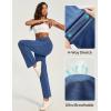 IUGA Straight Leg Jeans for Women Stretchy Pull On Sweatpant Jeans Women High Waisted Bootcut Jean Trendy Denim Pants(Light Blue)