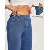 IUGA Straight Leg Jeans for Women Stretchy Pull On Sweatpant Jeans Women High Waisted Bootcut Jean Trendy Denim Pants(Light Blue)