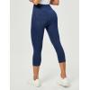 IUGA Stretchy Capri Jeans for Women Pull On Jeggings Tummy Control Jean Capris Pants Capri Leggings for Women with Pockets(Dark Blue)