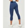 IUGA Stretchy Capri Jeans for Women Pull On Jeggings Tummy Control Jean Capris Pants Capri Leggings for Women with Pockets(Stormy Blue)