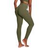IUGA Scrunch Butt Lifting Leggings for Women Workout Tummy Control No Front Seam Compression Leggings with Pockets Yoga Pants(Grass Grey Green)