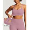 IUGA Sports Bras for Women Large Bust Sports Bras with Molded Cups Wireless Push Up High Impact Workout Yoga Gym Top(Pink)