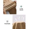 IUGA Stretchy Jeans for Women High Waist Jeggings Tummy Control Skinny Jeans Pull on Leggings with Pockets Trendy Casual(Khaki)