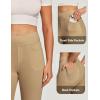 IUGA Stretchy Jeans for Women High Waist Jeggings Tummy Control Skinny Jeans Pull on Leggings with Pockets Trendy Casual(Khaki)