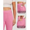 IUGA Stretchy Jeans for Women High Waist Jeggings Tummy Control Skinny Jeans Pull on Leggings with Pockets Trendy Casual(Pink)